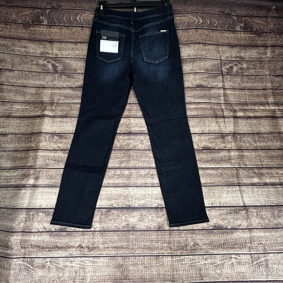 NWT White House Black Market Slim Sculpt Jeans Size 10 High Rise Dark Wash - Picture 8 of 10